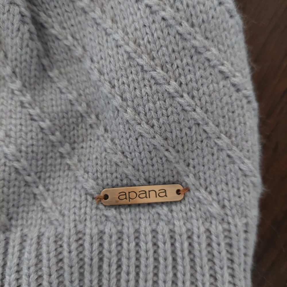 Apana teddy fleece pom beanie hat - Picture 5 of 7